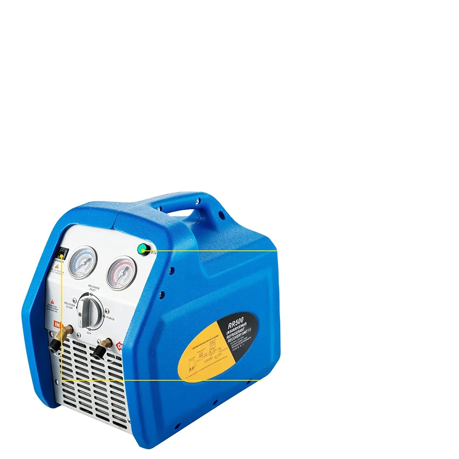 Coolant Flush Machine - Unit Pemulihan Refrigeran Portabel Mini Silinder