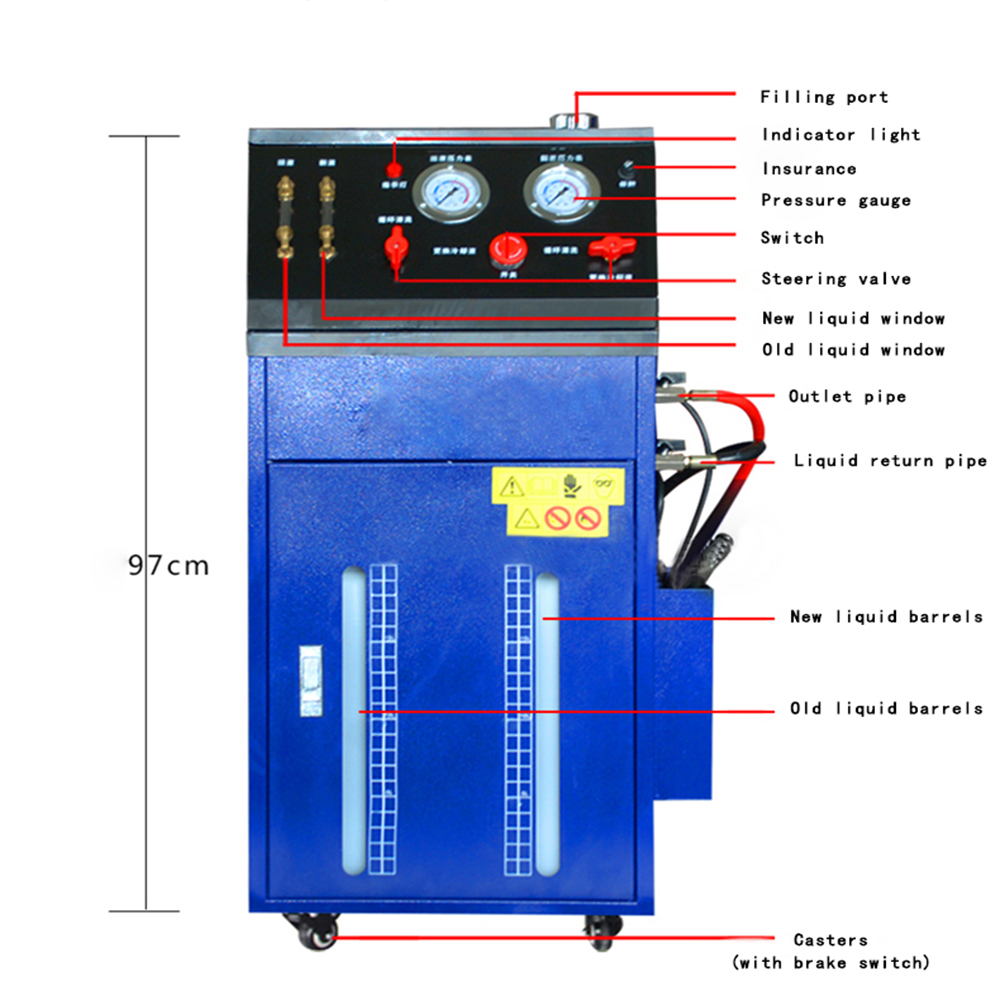 Coolant Flush Machine - Mesin Pembersih Pengganti Antibeku Mobil DC12V,