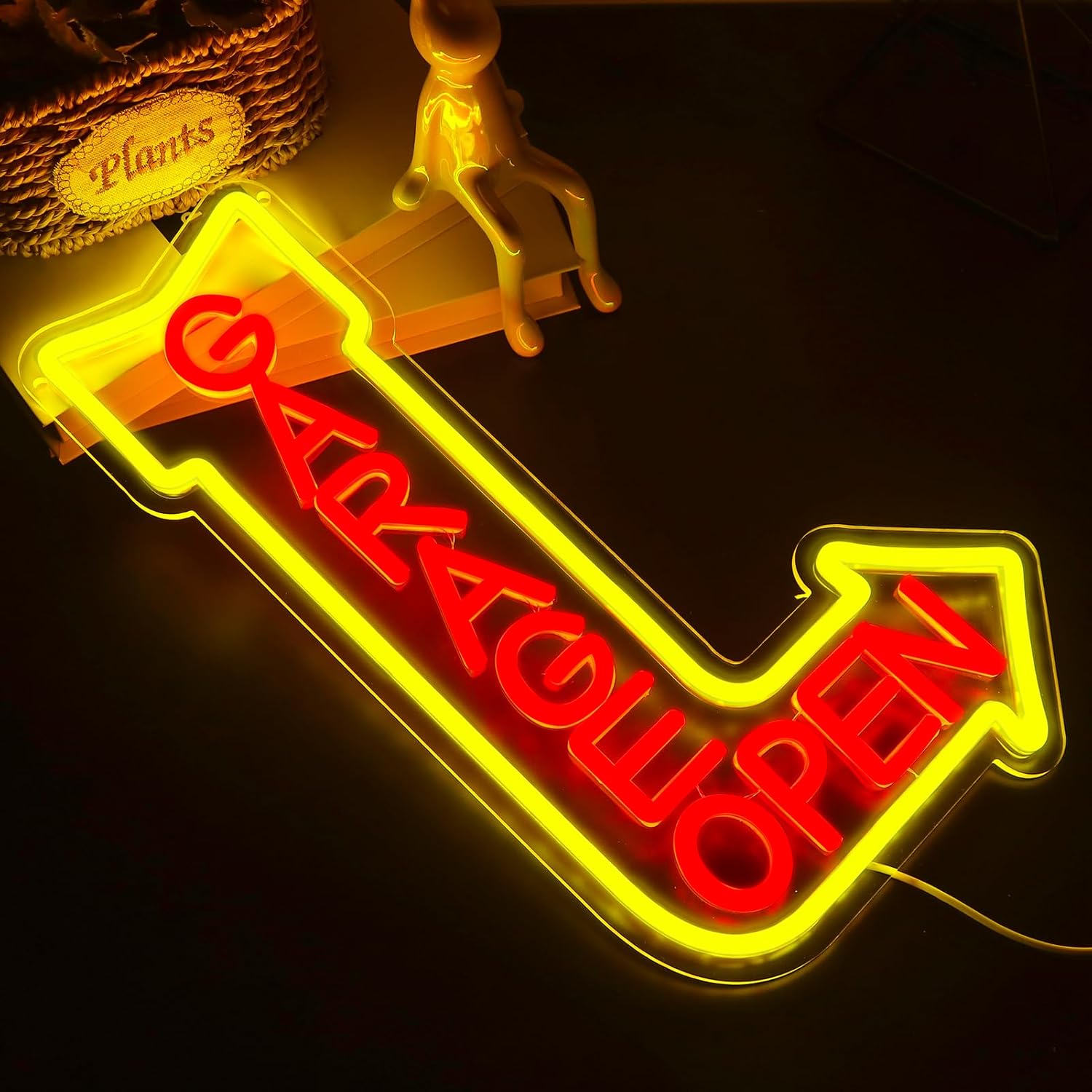    Lampu Neon LED Bertenaga U - Auto Repair Shop Open Today ulasan dan harga