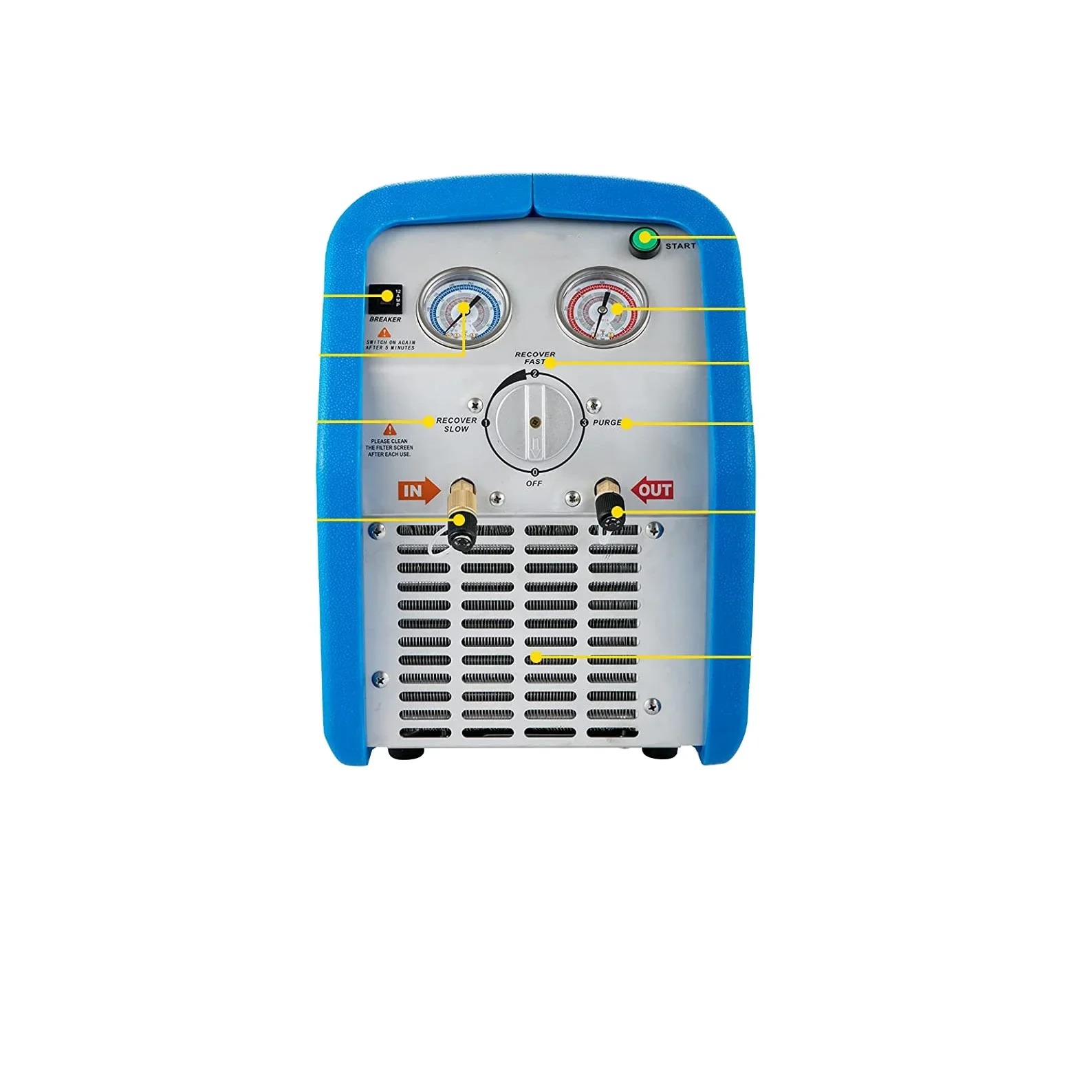 Unit Pemulihan Refrigeran Port - Coolant Flush Machine ulasan dan harga
