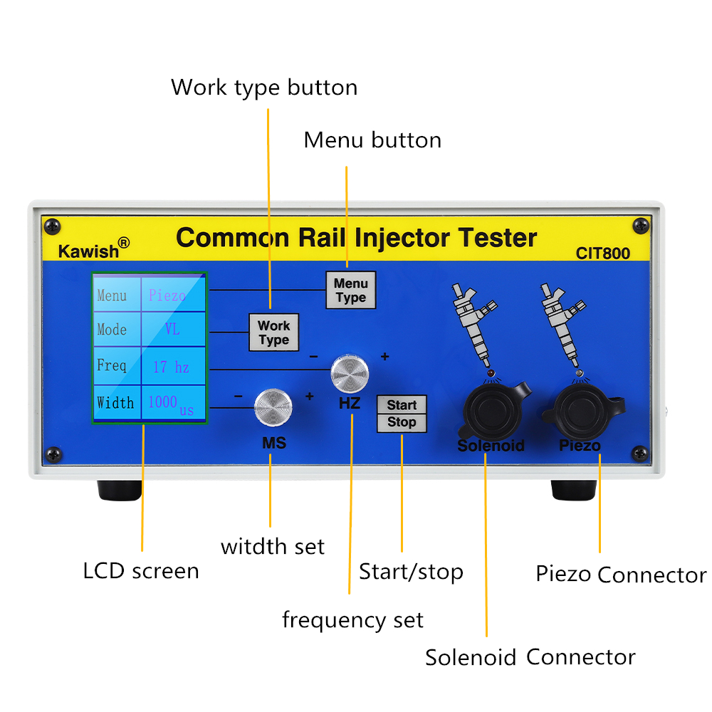 Terbaru Upgrade LCD Besar CIT8 - Fuel Injector Tester ulasan dan harga